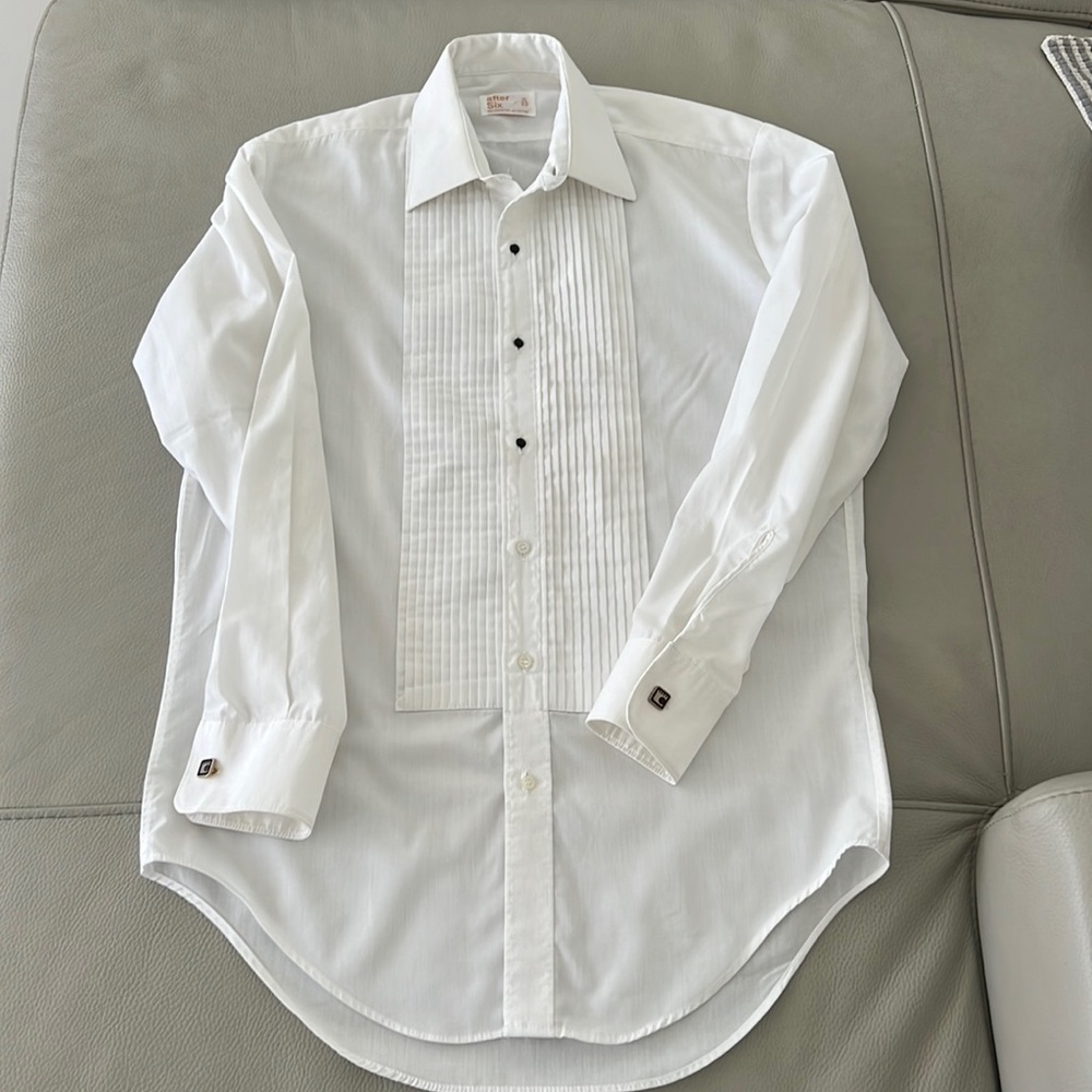 After Six Tuxedo Shirt with buttons and cuff links